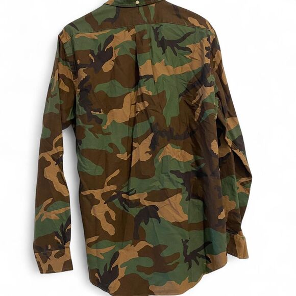 Men's Polo Ralph Lauren Classic Fit Camo Shirt L Camouflage Long Sleeve - Picture 2 of 4